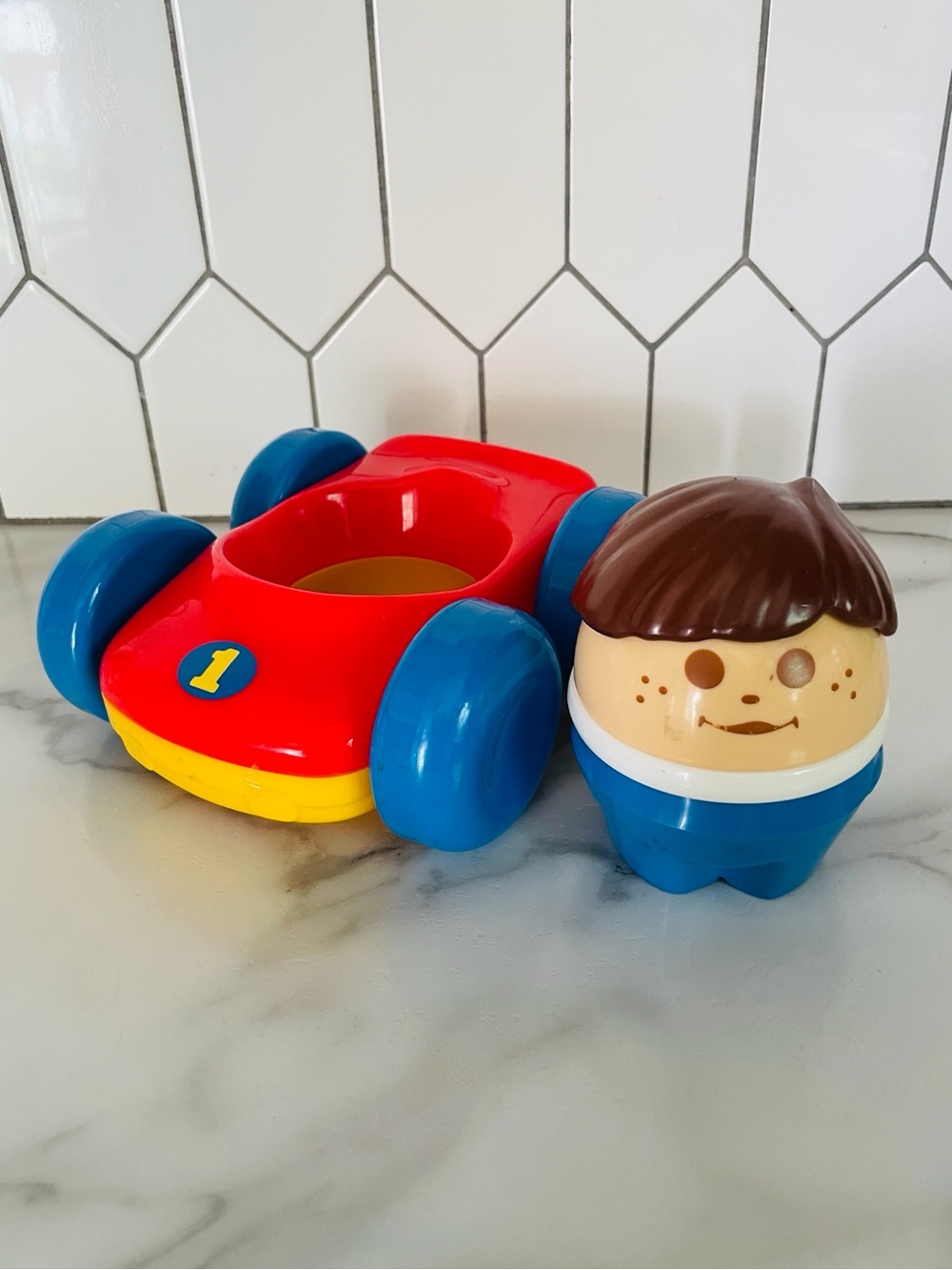 Vintage Little Tikes Jumbo Toddle Tots Flip Race Car
